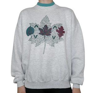 Vintage 90s Whim Z Maple Leaf Sweatshirt